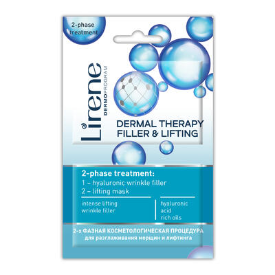 LIRENE DermalTherapy:Filler&Lifting pleťová maska 2x6ml