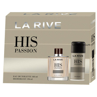 LA RIVE  Hiss passion, set edt 100ml + deo 150ml