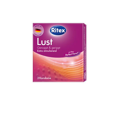 RITEX kondomy LUST - extra stimulující 3ks;
