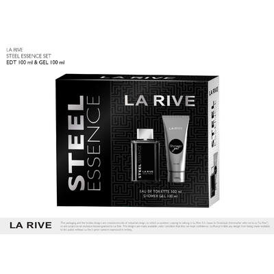 LA RIVE Steel Essence set, edt 100 ml + SG 100 ml