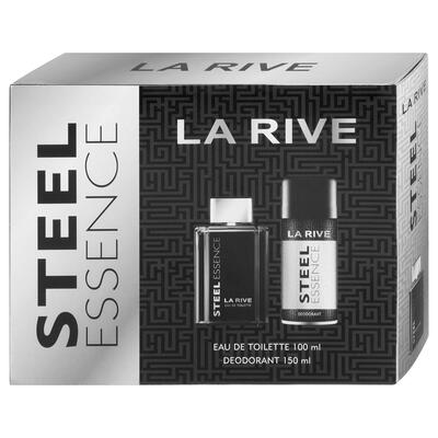 LA RIVE STEEL ESSENCE, set edp 100ml + deo 150ml