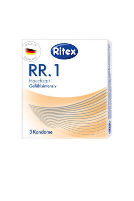RITEX kondomy RR.1 - intenzivní prožitek 3ks; - 1