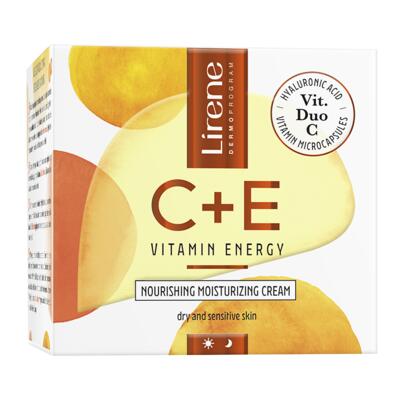 LIRENE Vitamin Energy C+E Hluboce hydratační a vyživující krém, 50 ml - 1